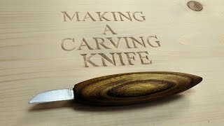 How To Make A Carving Knife From An Old Drill Bit [upl. by Eivi129]