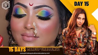 DAY 15  15 Days Makeup Challenge  Online Class  Makeup Tutorial for Dark Skin  pkmakeupstudio [upl. by Biegel]