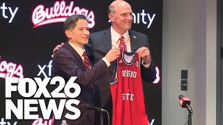 New Fresno State Bulldogs basketball coach introduced [upl. by Goodspeed]