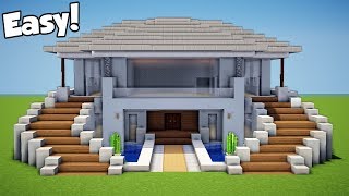 Minecraft How to Build a Modern House  Mansion Tutorial 12 [upl. by Drusus632]