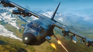 AC130 Gunship in Action  Firing All Its Cannonsmilitary operation in Afghanistan [upl. by Leasia]