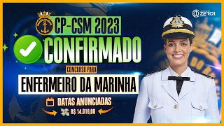 🚨 Concurso para Enfermeiro da Marinha 2023  CPCSM 2023 CONFIRMADO [upl. by Ailis687]