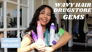 WAVYCURLY HAIR PRODUCTS FROM THE DRUGSTORE THAT ARE WORTH THE MONEY [upl. by Appleby183]