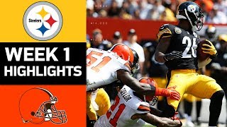 Steelers vs Browns  NFL Week 1 Game Highlights [upl. by Haimirej]