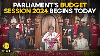 Budget 2024 LIVE President Droupadi Murmu addresses both Houses of the Parliament  WION LIVE [upl. by Leff]