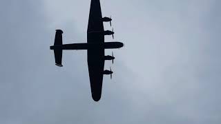 RAF BBMF Lancaster PA474 overhead Halfpenny Green at Project Propeller 2018 [upl. by Acker]