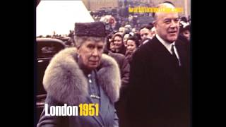 London 1951  Royals at the Festival of Britain  in colour [upl. by Yssirk780]