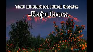 Timilai dekhera Himal haseko SLOWDREVERB  Raju lama  old song [upl. by Ahsiniuq]