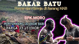 BPK MORO NYUMBANG 30 EKOR HARGA 35 jtEKOR PD PERESMIAN GEREJA DI SARANG KKB KAMPUNG MONA [upl. by Giusto]