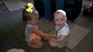 Baby cousins meet for first time [upl. by Larkin650]