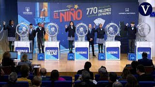 El 94974 primer premio de la lotería del Niño 2024 [upl. by Etnom]