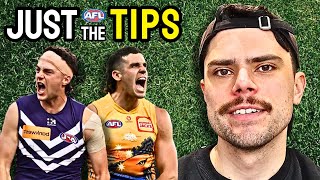 AFL Round 20 Predictions  JUST THE TIPS [upl. by Hteboj]