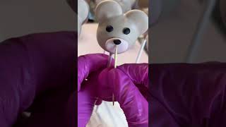 Teddy bear cake pop tutorial cakepops cake shorts shortvideo [upl. by Clotilda]