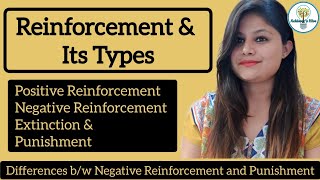 Reinforcement amp its Types  Learning  Differences between Negative Reinforcement and Punishment [upl. by Berenice]