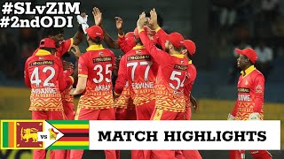 Zimbabwe vs Sri Lanka 2nd ODI 2024 Highlights  08 Jan 2024  ZIM vs SL today match highlights [upl. by Ahsenwahs491]