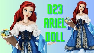 The Unboxing of D23 Ariel Limited Edition 17 Inch Doll from the D23 Expo 2024 [upl. by Aidaas]