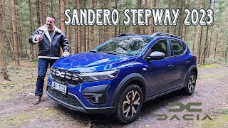 DACIA SANDERO STEPWAY 2023  night POV test drive PURE DRIVING TCe 90 HP manual [upl. by Winchell285]