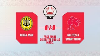 Fase Final Distrital de Sub 16 Masculino  BeiraMar vs Galitos A Smartthink [upl. by Imeka]