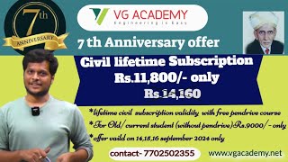 VGACADEMY 7TH ANNIVERSARY THANK YOU ALL  ANNIVERSARY OFFER [upl. by Yatnuhs]