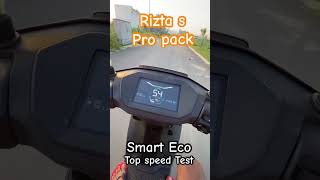 atherelectricscooter RiztaS Smart Eco Top Speed Test Rizta S Pro Pack [upl. by Eelarbed]