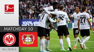 SGE upset Xabi Alonsos Bayer  Frankfurt  Bayer 04 Leverkusen 51  All Goals  MD 10 – Bundesliga [upl. by Ytsud]