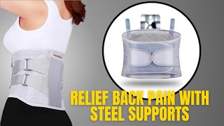 LumbarMate™  Relieve Back Pain With Removable Steel Support [upl. by Tiphane]