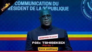 BRIEFING PRESSE AVEC LE PRÉSIDENT FELIX TSHISEKEDI [upl. by Ennaecarg]