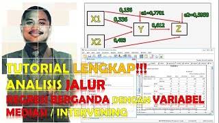 Tutorial Regresi dengan Variabel Mediasi  Intervening  Analisis Jalur Path Analysis dengan SPSS [upl. by Gottuard]