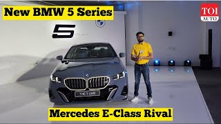 Finally New BMW 5 Series in India in long wheelbase version  TOI Auto bmw 5series [upl. by Derron660]