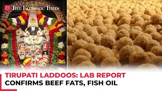 Tirupati Prasadam row Lab report finds presence of animal fat fish oil in ghee used for laddoos [upl. by Lowe714]