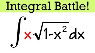 Integral of xsqrt1x2 vs integral of sqrt1x2 usubstitution vs integration by parts [upl. by Noletta148]