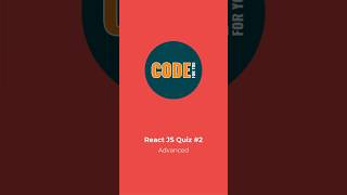 ⚡ Reactjs Advanced Quiz 2  Push Your Limits 🧑‍💻💥  CodeForYou [upl. by Beau]