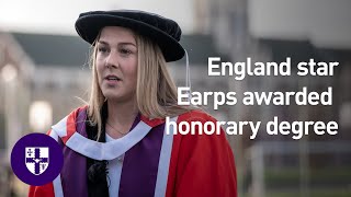 Earps awarded honorary degree from Loughborough University [upl. by Greenman122]