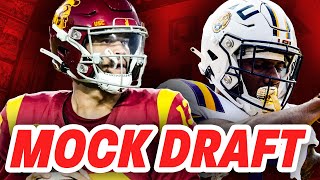 Dueling 2024 NFL Mock Drafts  Jayden Daniels To Washington Jared Verse To Atlanta [upl. by Kania]