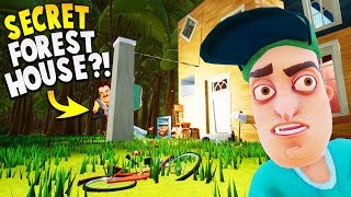 WE FOUND THE NEIGHBORS SECRET HOUSE IN THE FOREST  Hello Neighbor Gameplay [upl. by Ynahpit840]