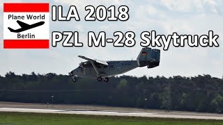 ILA 2018 PZL Mielec M28 Skytruck DCPDA in Berlin SXF [upl. by Jasper]