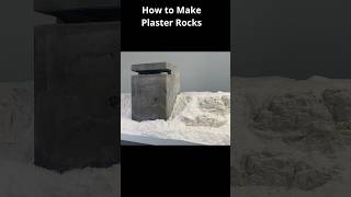 How to Make and Paint Realistic Plaster Rocks for Dioramas and Model Railroad miniature diy art [upl. by Jerry376]