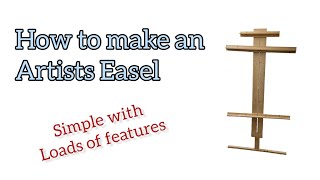 Simple DIY artists easel for canvas [upl. by Ymaj]