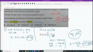 How to convert mmoll glucose into mgdl [upl. by Airdnaid]