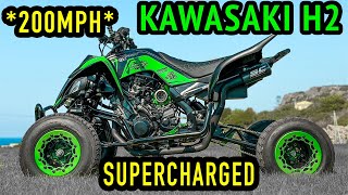 YAMAHA RAPTOR H2 SWAP HYPERQUAD 060 1s  🤯 [upl. by Airitak899]