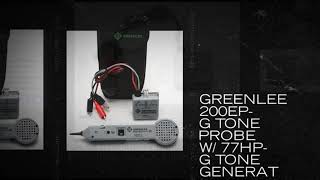 GreenLee 200EPG Tone Probe w 77HPG Tone Generator [upl. by Akinor158]