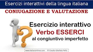 Coniugazione del verbo esserci al congiuntivo imperfetto Video con esercizio [upl. by Stephannie]