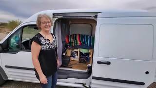 How She Transformed Her Tiny Ford Transit Van with a Super CLEVER Van Kit TOUR [upl. by Nerro970]