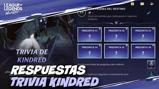 TRIVIA KINDRED  TODAS LAS RESPUESTAS EXPLICADAS DEL NUEVO EVENTO DE WILD RIFT [upl. by Maon741]