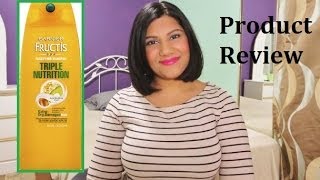 Garnier Fructis Triple Nutrition Fortifying Shampoo Review [upl. by Pruter]