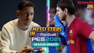 🔥 🎮 MESSI MEETS YOUNGER SELF in new PES 2021 OFFICIAL TRAILER [upl. by Hanaj]