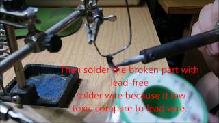 How to solder broken eyeglasses frame [upl. by Vina726]