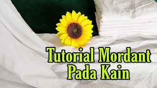 Cara mudah mordanting pada kain [upl. by Hallvard]