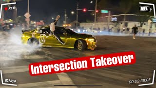 MIAMI FLORIDA INTERSECTION TAKEOVER Hellcat gone wild [upl. by Schmeltzer787]