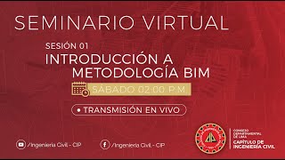 Introducción a la Metodología BIM  Capitulo de Ingenieria Civil CIP CD Lima [upl. by Newbill]